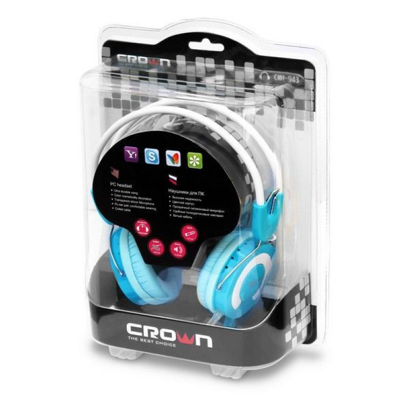 Проводная компьютерная стерео гарнитура CROWN CMH-943