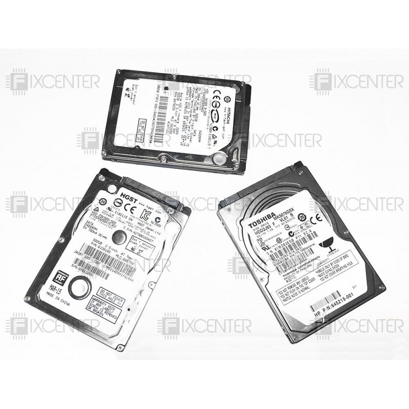 Б/У Жесткий диск (винчестер) HDD SATA 500GB в ассортименте, 500, 2.5", SATAIII