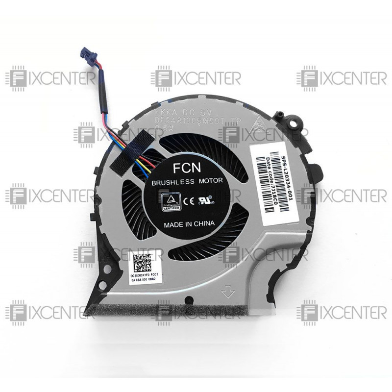 Вентилятор (кулер) L20334-001, DC28000KYD0 для ноутбука HP Pavilion 15-CX, TPN-C133 GPU Оригинал!