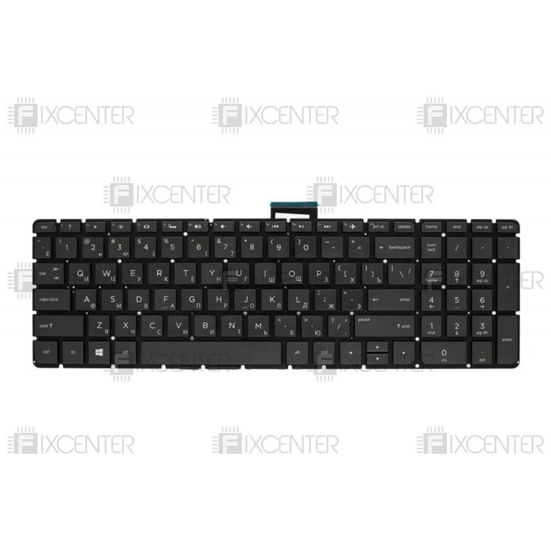 Клавіатура для ноутбука HP Pavilion 15-AB, 15-AE, 15-AK, 15-AU, 15-BC, 17-AB, Omen 15-ax, 17-W з підсвічуванням