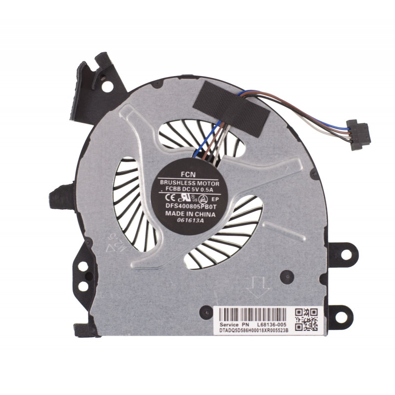 Вентилятор (кулер) 905774-001 NS65B00-15M2 для ноутбука HP ProBook 450 G4, 455 G4, 470 G4 Оригинал FCN