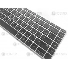 Клавиатура для ноутбука HP EliteBook 840 G3, 840 G4 (Space Gray) с подсветкой