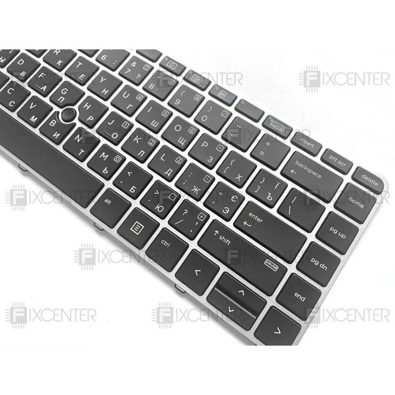 Клавиатура для ноутбука HP EliteBook 840 G3, 840 G4 (Space Gray) с подсветкой
