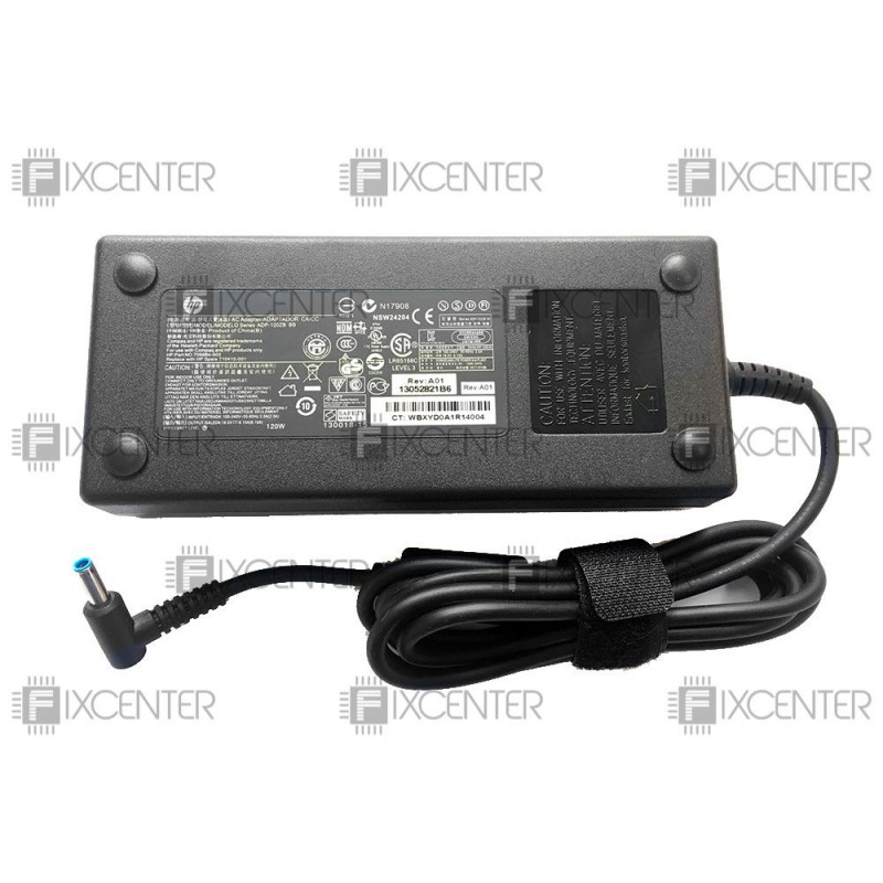 Блок питания HP 120W (19.5V 6.15A 4.5*3.0 мм) голубой наконечник Оригинал, 120W, 19.5V, 6.15A, 4.5мм*3.0мм