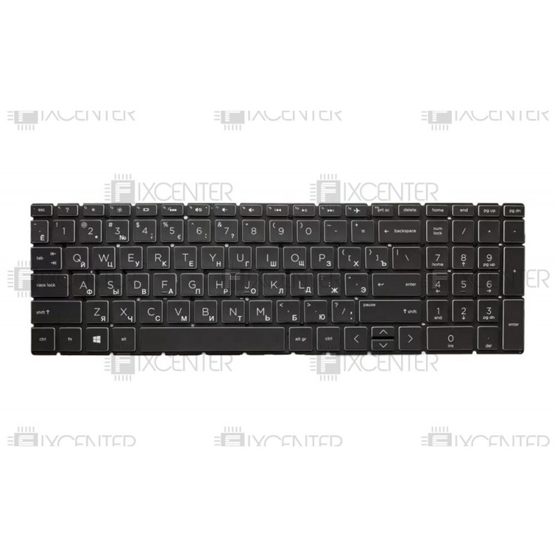 Клавиатура для ноутбука HP Pavilion 15-CX, 15-CE, 15-DK, 15-EC, Gaming 16-A с подсветкой (белая подсветка) Оригинал