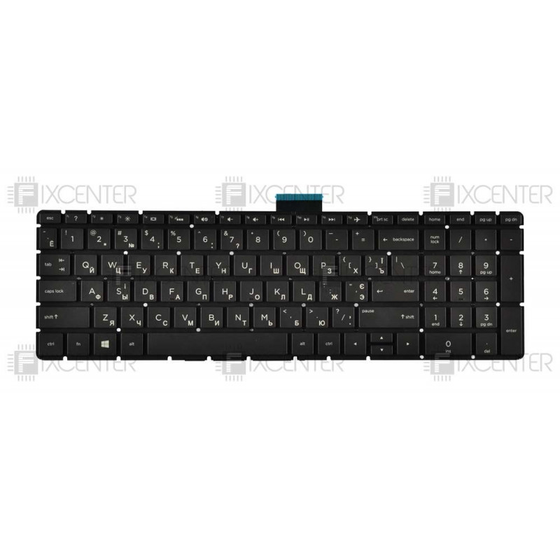 Клавиатура для ноутбука HP Pavilion 250 G6, 255 G6, 15-BS, 15-BW, 15-RA с подсветкой Уценка