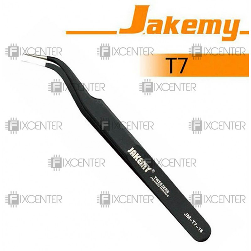 Пинцет антистатический изогнутый JAKEMY JM-T7-15 Оригинал