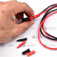 Щупы для мультиметра и тестера 106см CAT.III 20A 1000V (черный + красный) тонкие