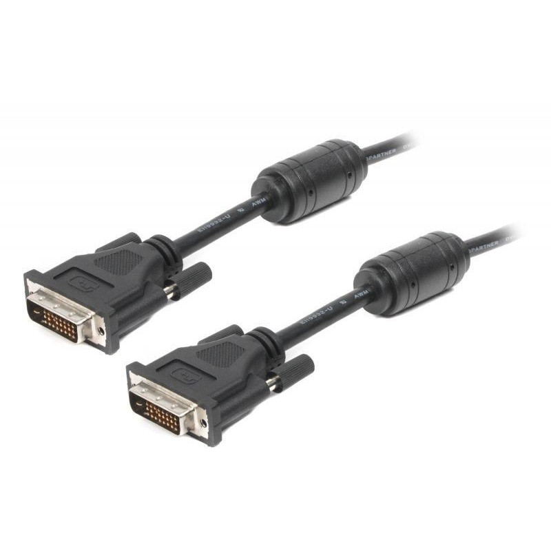 Кабель Viewcon (VD106) DVI-DVI (мама/мама) 1.8м, черный