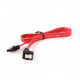 Кабель передачі даних Cablexpert SATA - SATA 30см (CC-SATAM-DATA90-0.3M) угловий з кліпсою
