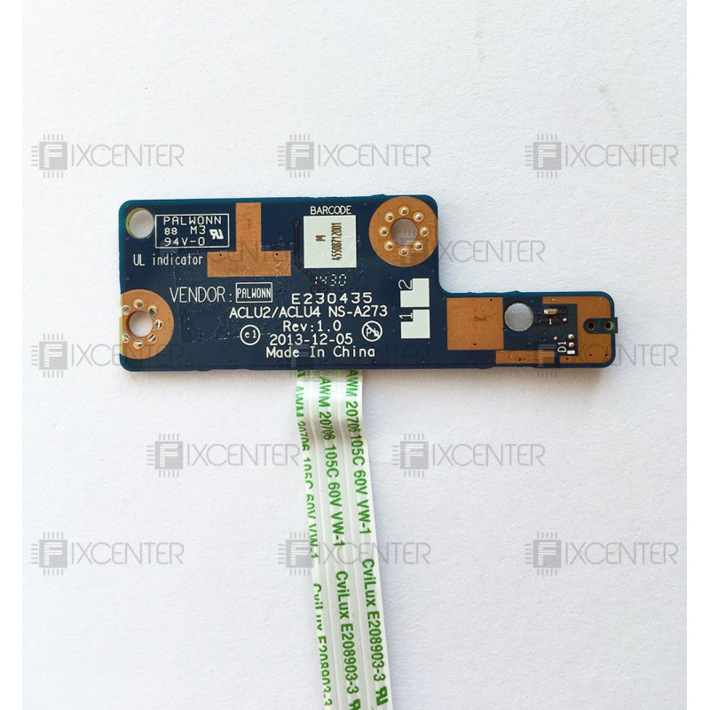 Плата с кнопкой включения Lenovo G50-30, G50-45, G50-70, Z50-70 (NS-A273)