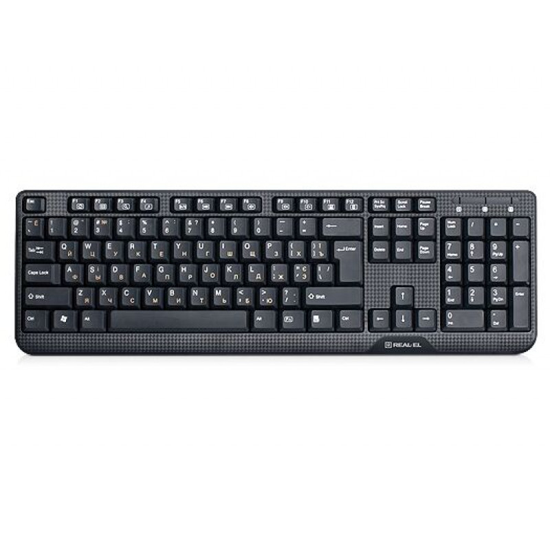 Клавиатура REAL-EL Standard 500 Black PS/2