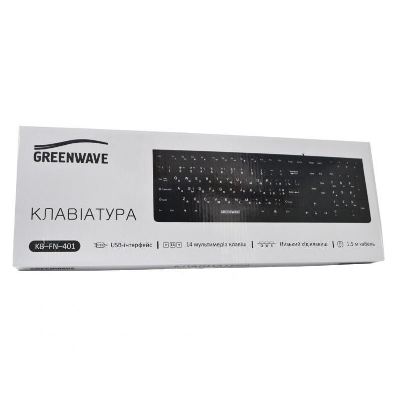 Клавиатура Greenwave KB-FN-401 (R0015249) Black USB