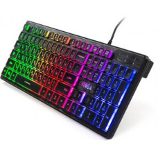 Клавиатура компьютерная USB Vinga KB410 black с RGB подсветкой
