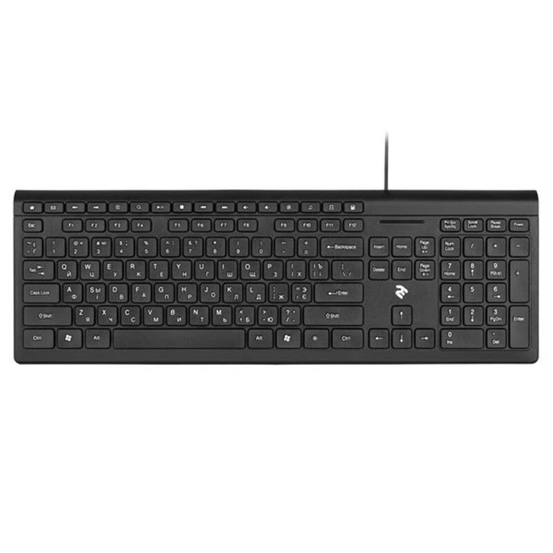 Клавиатура 2E KM1020 Slim (2E-KM1020UB) Black
