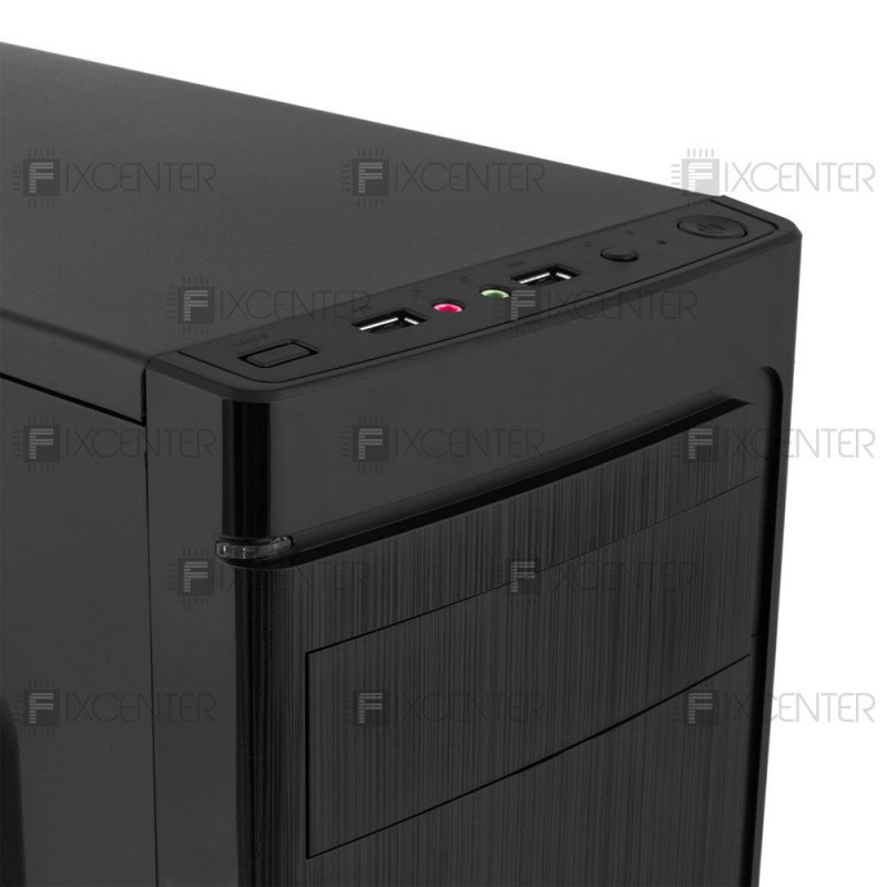 Корпус для ПК (корпус компьютера) Logicpower 2006-400W 12см, 2хUSB2.0, Black с БП 400W, Нет, Midi Tower, Нет, ATX, Micro-ATX, Flex-ATX, Металл с сеткой, Верхнее