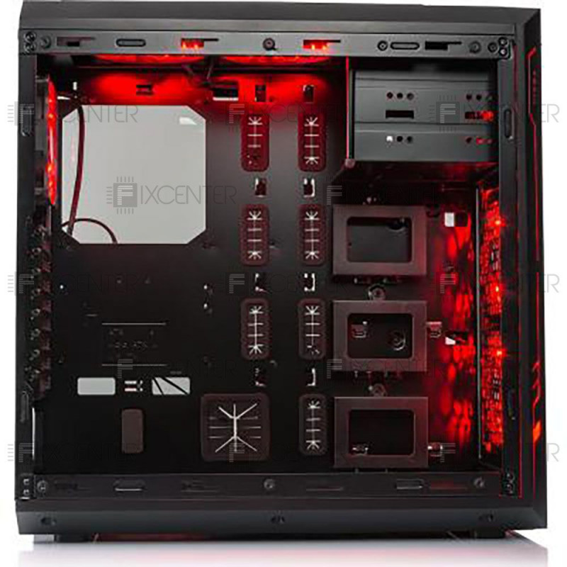 Корпус для ПК (корпус компьютера) Vinga Ark LED без БП, Да, Full Tower, Да, ATX, E-ATX, Micro-ATX, Mini-ITX, Стеклянная стенка, Нижнее
