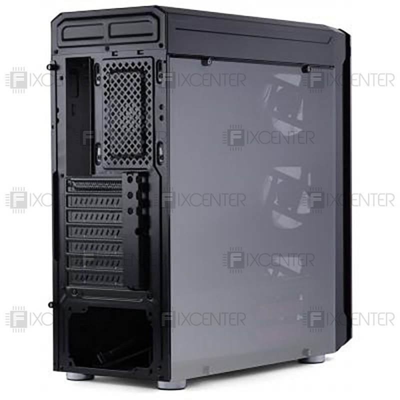 Корпус для ПК (корпус компьютера) Vinga Gryphon LED без БП, Да, Midi Tower, Да, ATX, Micro-ATX, Mini-ITX, Стеклянная стенка, Нижнее