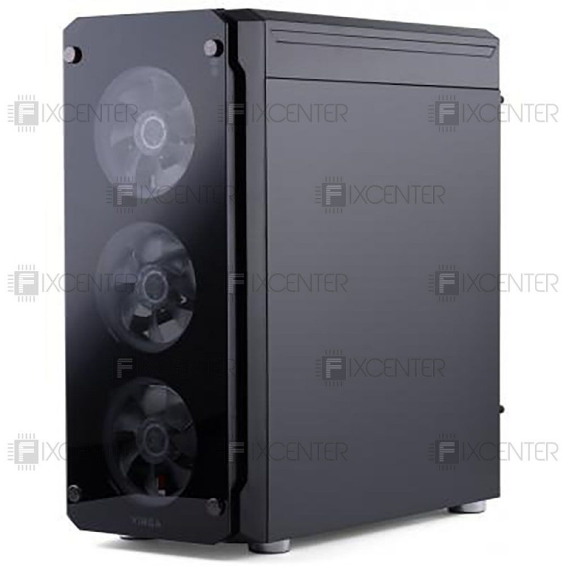 Корпус для ПК (корпус компьютера) Vinga Gryphon LED без БП, Да, Midi Tower, Да, ATX, Micro-ATX, Mini-ITX, Стеклянная стенка, Нижнее