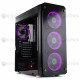 Корпус для ПК (корпус компьютера) Vinga Gryphon LED без БП, Да, Midi Tower, Да, ATX, Micro-ATX, Mini-ITX, Стеклянная стенка, Нижнее