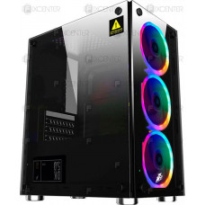 Корпус для ПК (корпус компьютера) 1stPlayer X2-R1 Color LED Black без БП, Да, Mini Tower, Да, Micro-ATX, Mini-ITX, Стеклянная стенка, Нижнее