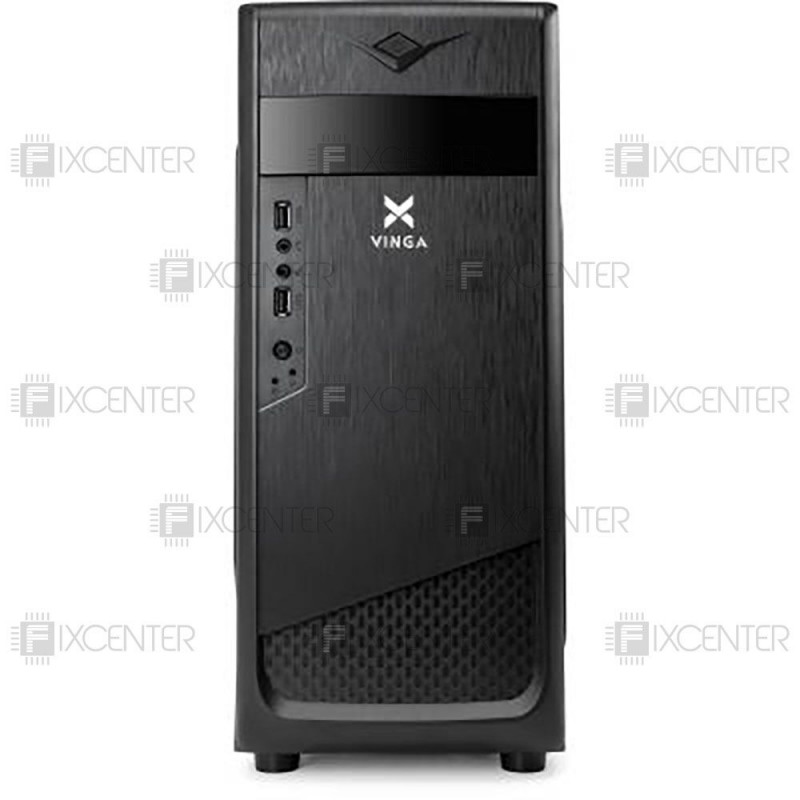 Корпус для ПК (корпус компьютера) Vinga CS110B + БП 400W, Нет, Midi Tower, Нет, ATX, Micro-ATX, Mini-ITX, Металл с сеткой, Верхнее