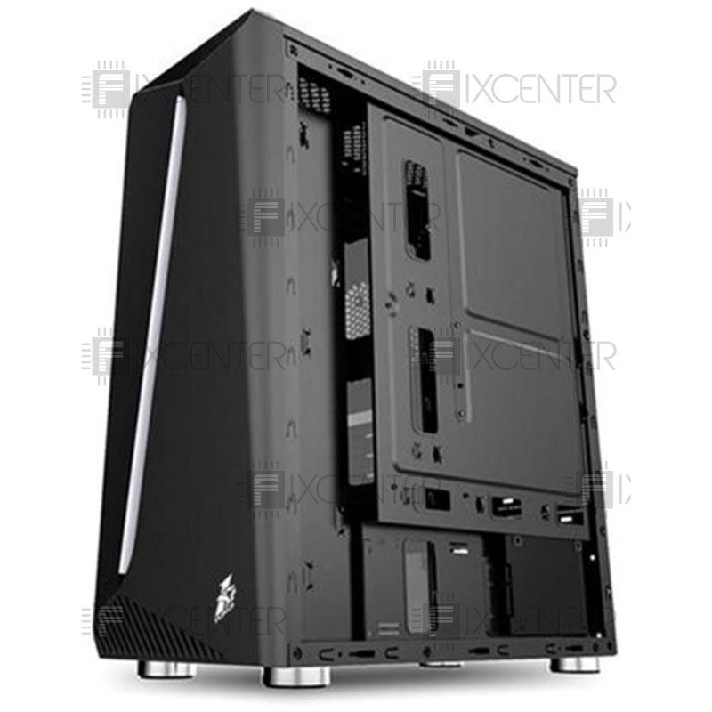 Корпус для ПК (корпус компьютера) 1stPlayer Rainbow-R3 Color LED Black без БП, Да, Midi Tower, Да, ATX, Micro-ATX, Стеклянная стенка, Нижнее