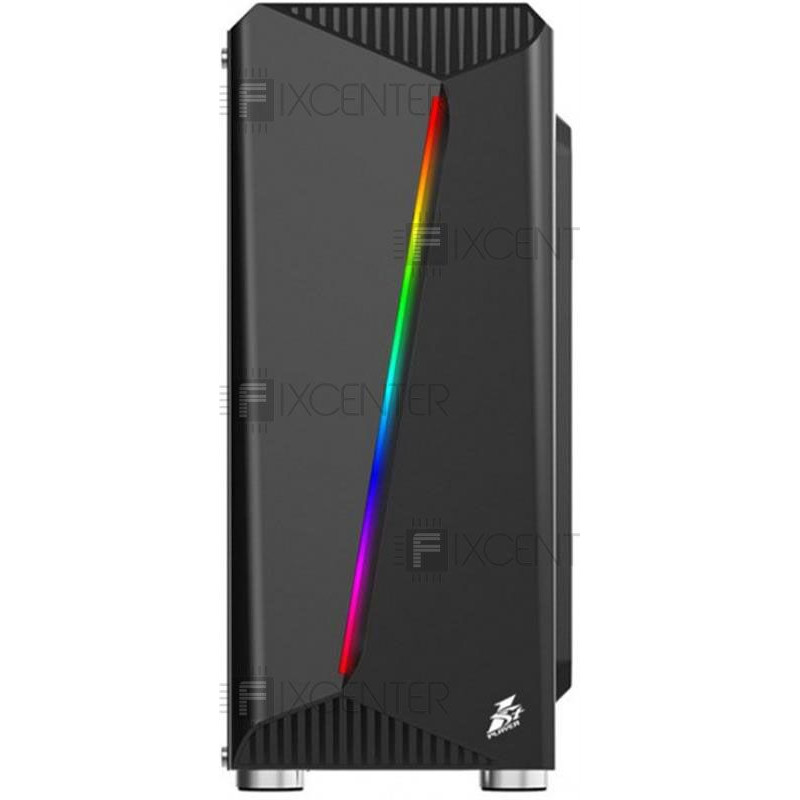 Корпус для ПК (корпус компьютера) 1stPlayer Rainbow-R3 Color LED Black без БП, Да, Midi Tower, Да, ATX, Micro-ATX, Стеклянная стенка, Нижнее