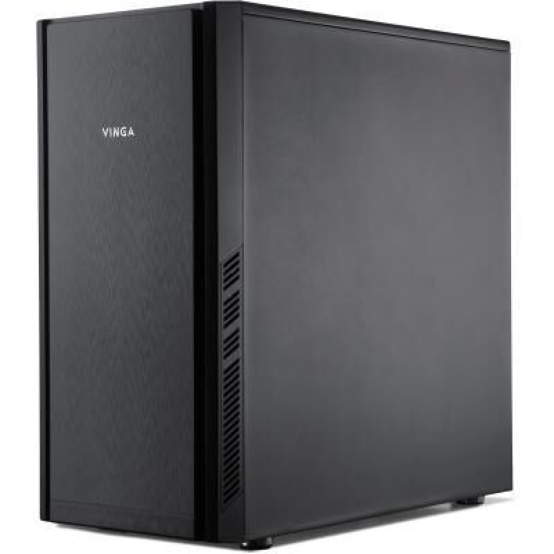 Корпус для ПК (корпус компьютера) Vinga BlackGold без БП, Нет, Midi Tower, Да, ATX, Micro-ATX, Метал со стеклом, Нижнее