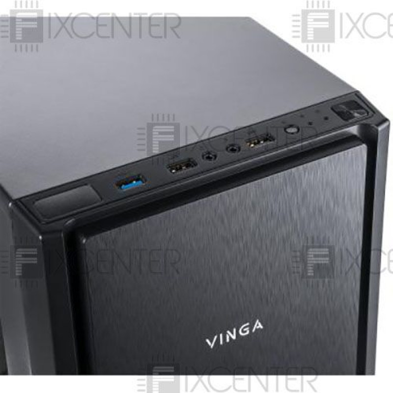 Корпус для ПК (корпус компьютера) Vinga BlackGold без БП, Нет, Midi Tower, Да, ATX, Micro-ATX, Метал со стеклом, Нижнее