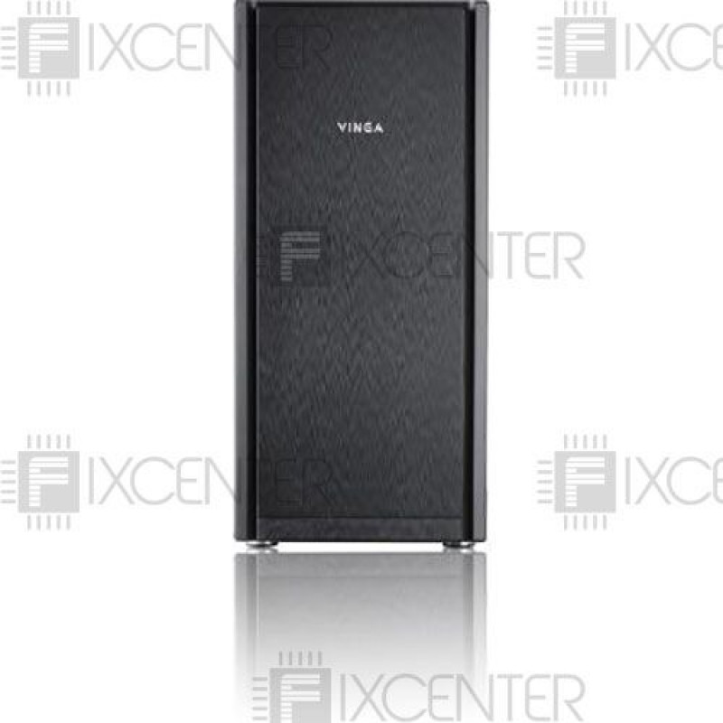 Корпус для ПК (корпус компьютера) Vinga BlackGold без БП, Нет, Midi Tower, Да, ATX, Micro-ATX, Метал со стеклом, Нижнее