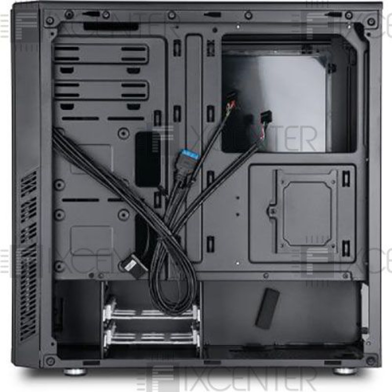 Корпус для ПК (корпус компьютера) Vinga BlackGold без БП, Нет, Midi Tower, Да, ATX, Micro-ATX, Метал со стеклом, Нижнее