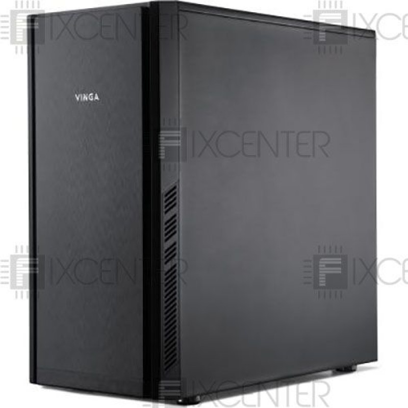 Корпус для ПК (корпус компьютера) Vinga BlackGold без БП, Нет, Midi Tower, Да, ATX, Micro-ATX, Метал со стеклом, Нижнее