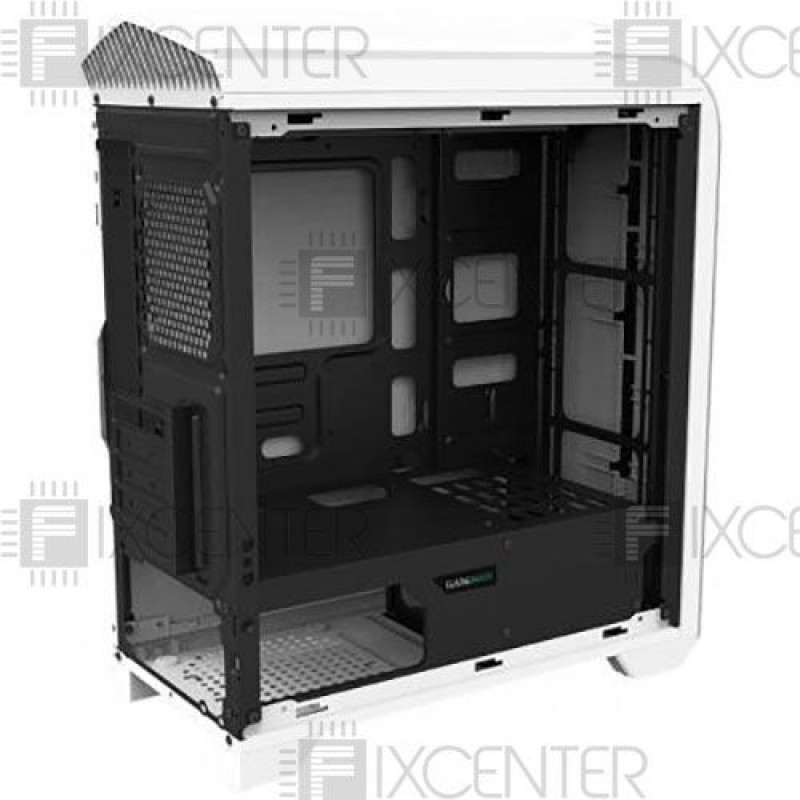Корпус для ПК (корпус компьютера) GAMEMAX H601-WB без БП, Да, Midi Tower, Да, Micro-ATX, Метал со стеклом, Нижнее