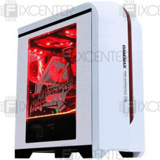 Корпус для ПК (корпус компьютера) GAMEMAX H601-WB без БП, Да, Midi Tower, Да, Micro-ATX, Метал со стеклом, Нижнее