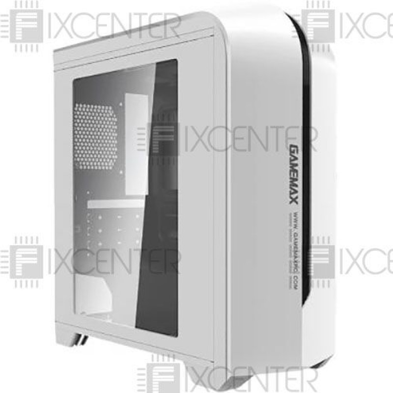 Корпус для ПК (корпус компьютера) GAMEMAX H601-WB без БП, Да, Midi Tower, Да, Micro-ATX, Метал со стеклом, Нижнее