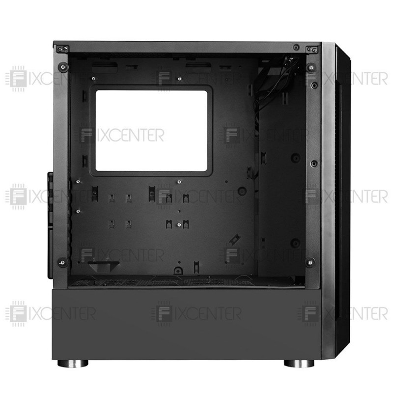 Корпус для ПК (корпус компьютера) 1stPlayer H5-R1 Color LED Black без БП, Да, Midi Tower, Да, ATX, Micro-ATX, Стеклянная стенка, Нижнее