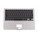 Корпус (лицевая панель и клавиатура) для ноутбуков Apple MacBook Air 13″ M2 A2681 Silver Оригинал, Лицевая панель (Cover-C)