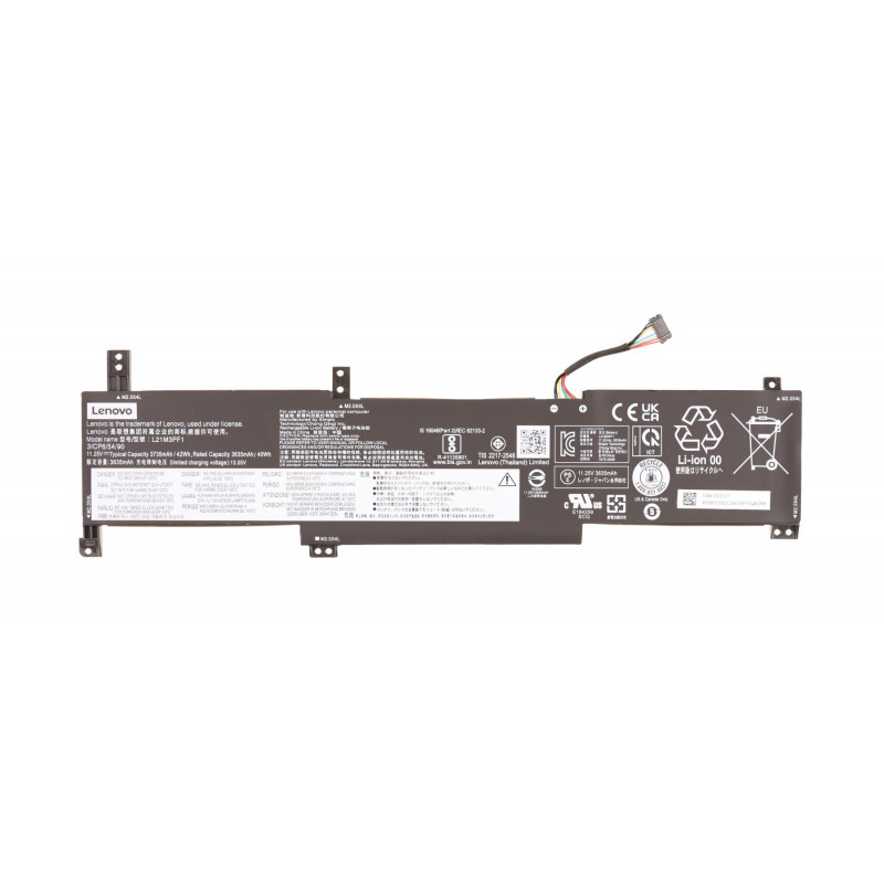 Батарея (аккумулятор) L21M3PF1 для ноутбуков Lenovo IdeaPad 1 14IJL7, 15IJL7, 14IAU7, 15IAU7, 14ADA7, 15ADA7 V15 G2-ITL G2ITL 3735mAh Orig, 3735 mAh, Внутренний, Оригинал, 11.25 V
