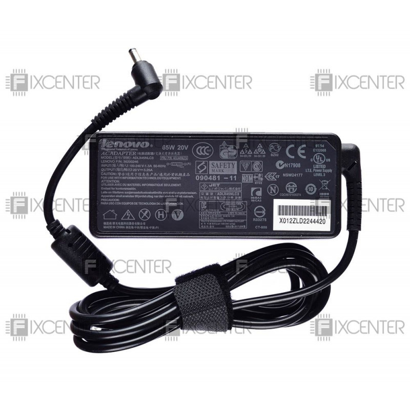 Блок питания Lenovo 65W (20V 3,25А 4.0мм*1.7мм) Оригинал, 65W, 20V, 3.25A, 4.0мм*1.7мм