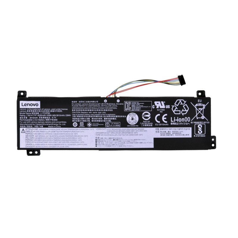 Батарея (аккумулятор) L17C2PB3, L17L2PB3, 5B10P54004 для ноутбука Lenovo IdeaPad V130-15IKB, V330-14ARR, V530-15IKB Оригинал 4030 mAh, 4050 mAh, Внутренний, Оригинал, 7.2 V, 7.4 V, 7.6 V