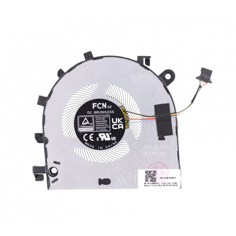 Вентилятор (кулер) DFS1507059ROT SF10R66512 для ноутбука Lenovo ThinkBook 14 G4 IAP, 14 G4 ARA GPU Оригинал!