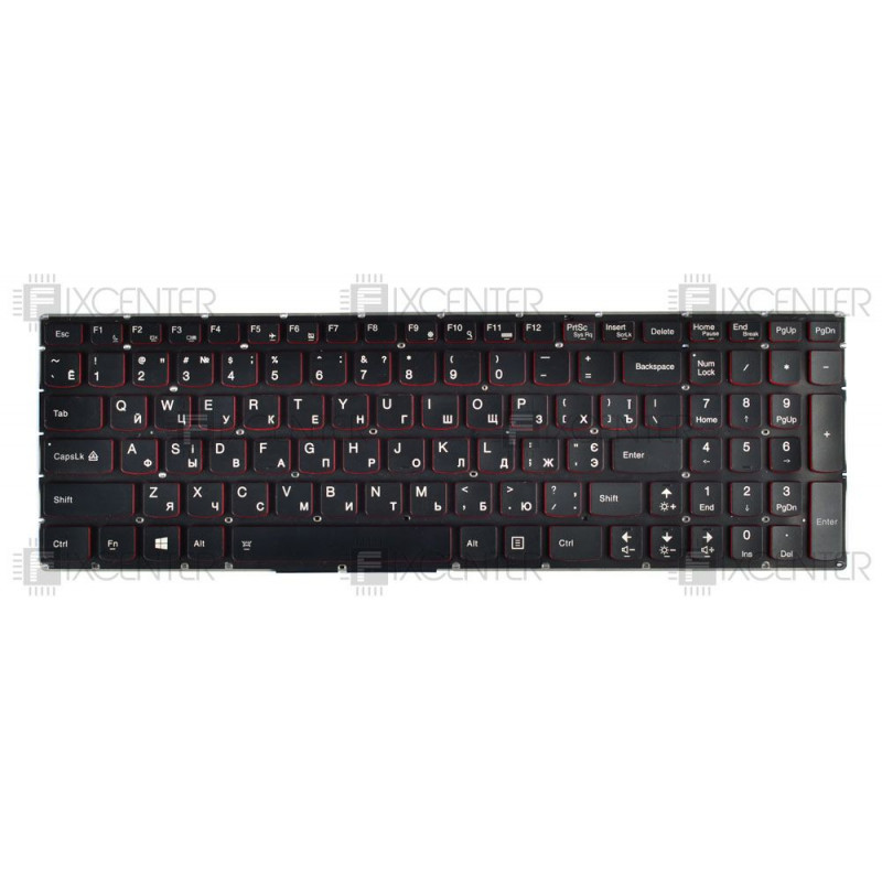 Клавиатура для ноутбука Lenovo IdeaPad Y50-70, Y50-80, Y70-70 с подсветкой