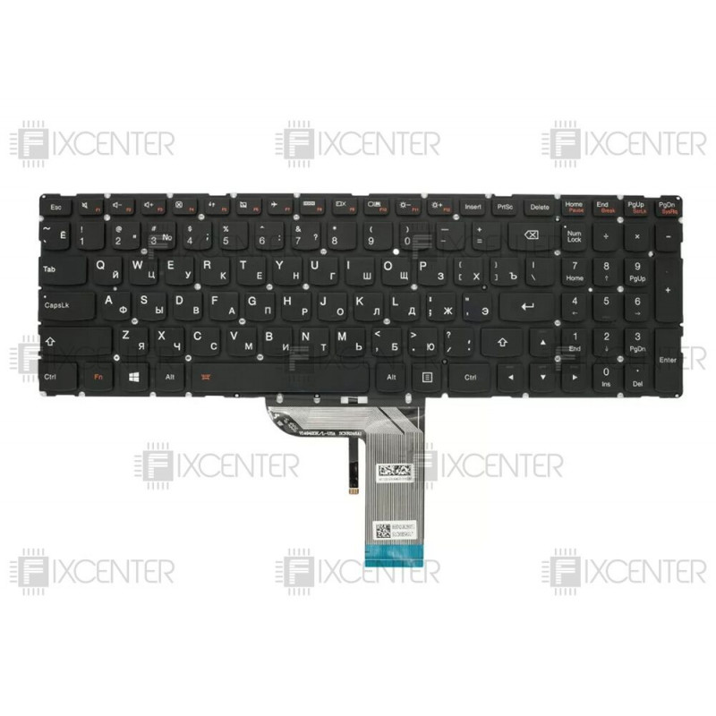 Клавиатура для ноутбука Lenovo IdeaPad 700-15ISK, 700-17ISK с подсветкой Уценка