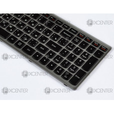 Клавиатура для ноутбука Lenovo G500s, G505s, S510p, Z510 silver с подсветкой