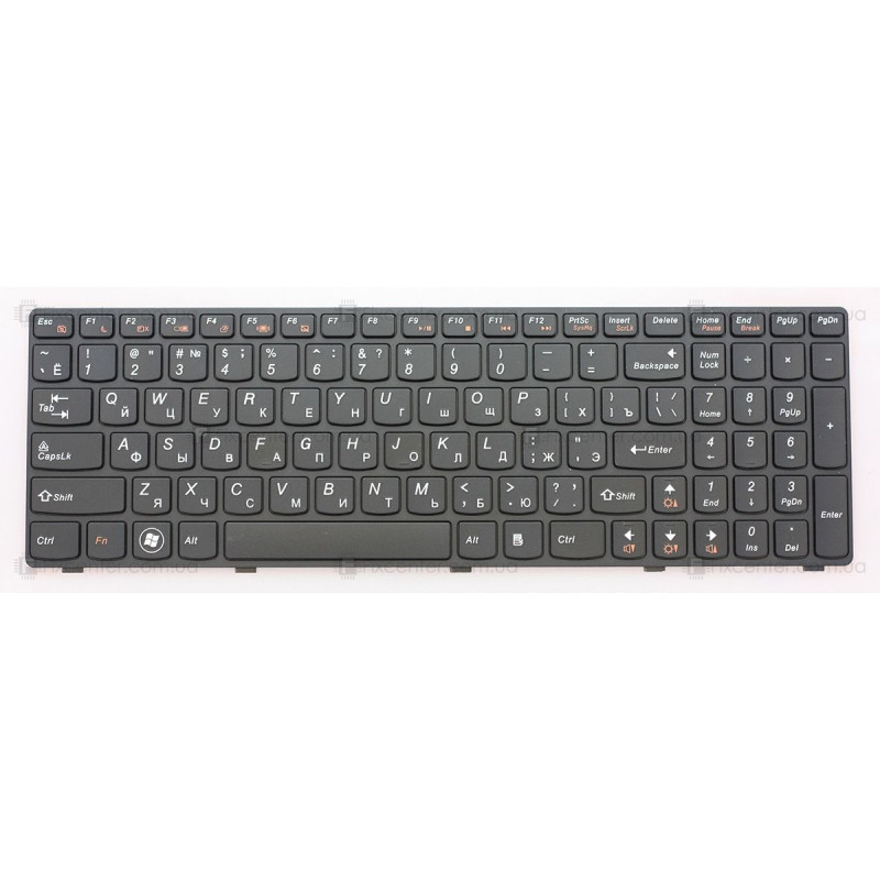 Клавіатура для ноутбука Lenovo G580, G585, N580, N585, P580, P585, Z580, Z585 - УЦІНКА