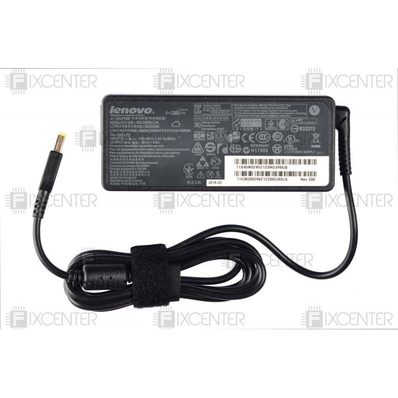 Блок живлення Lenovo 90 Вт (20V 4,5 А прямокутний коннектор)