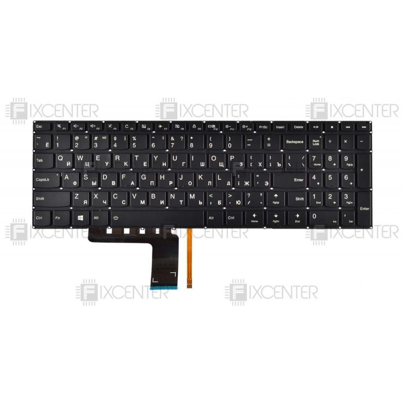 Клавиатура для ноутбука Lenovo IdeaPad 310-15, 510-15 с подсветкой