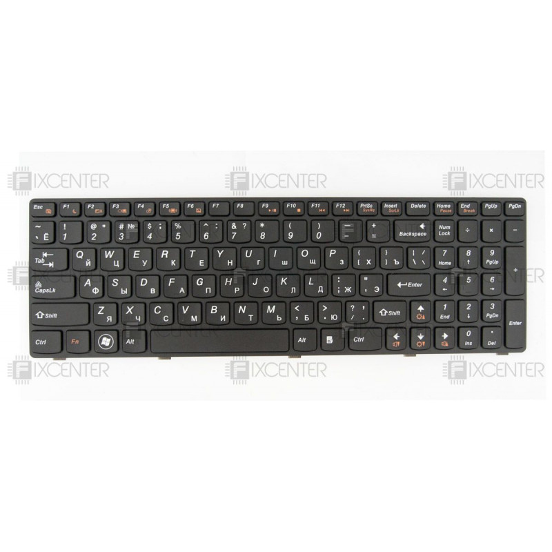 Клавиатура для ноутбука Lenovo G570, G575, G770, G780, Z560, Z565