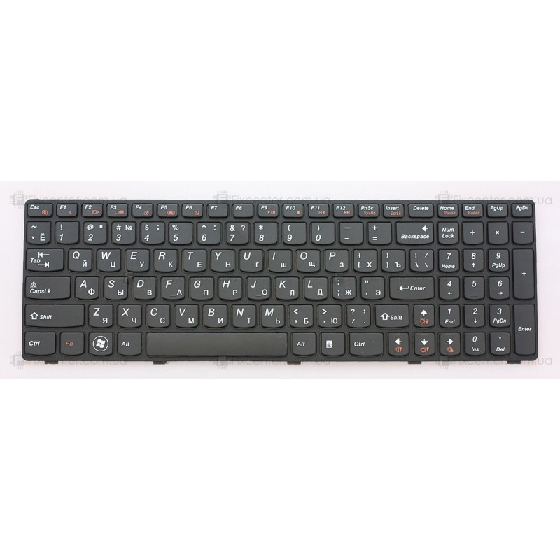 Клавиатура для ноутбука Lenovo B570, B575, B580, B590, V570, Z570